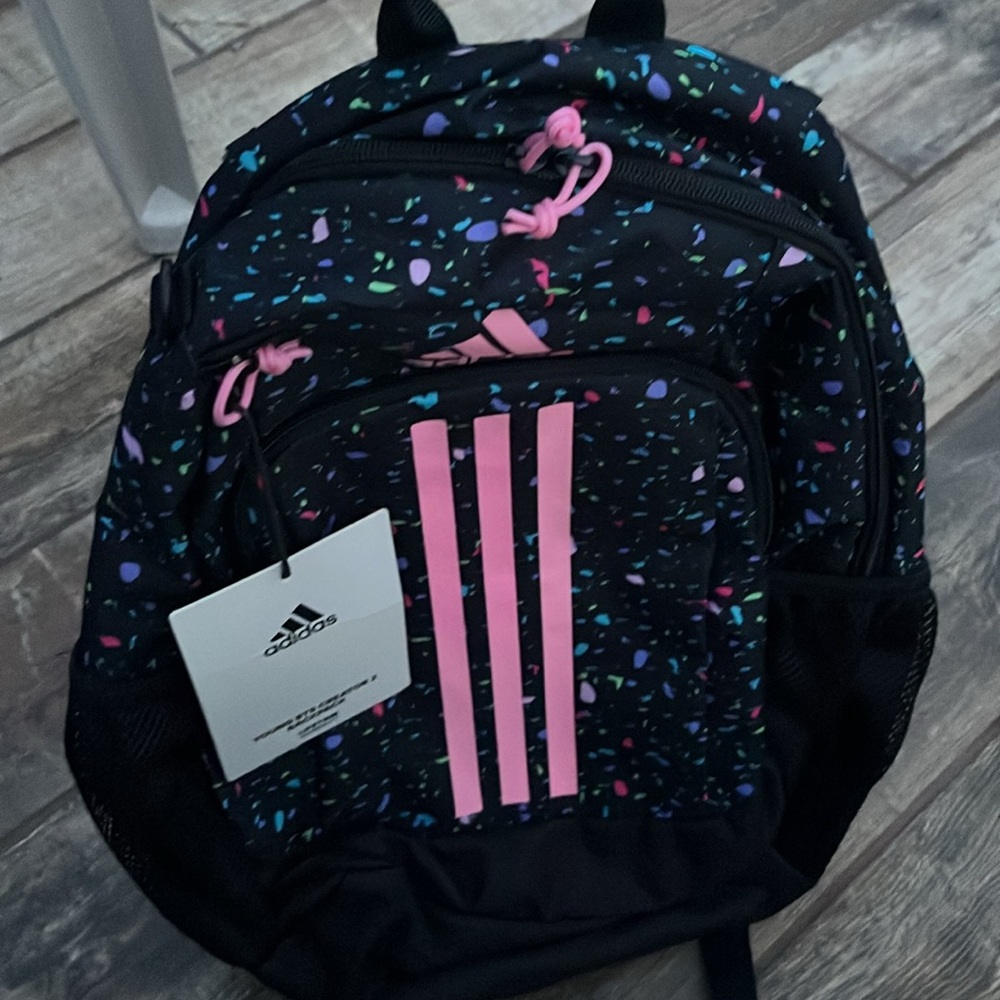 Adidas - Young BYS Creator 2 
 Black and Pink Speckled Backpack - Picture 5 of 7